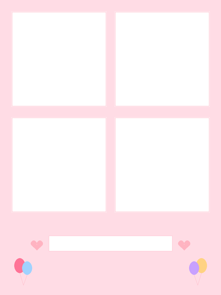 Pink Polaroid Grid